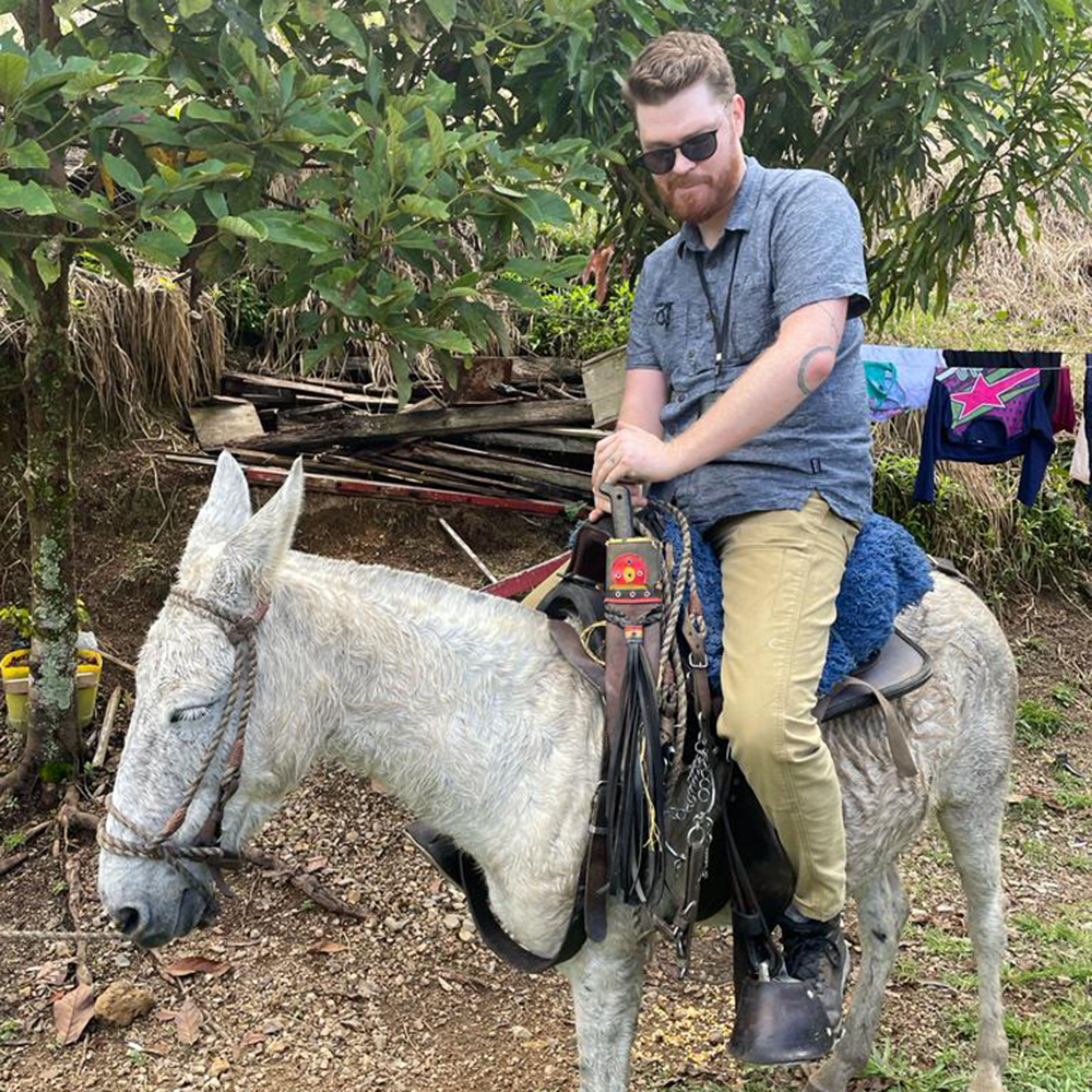 Andy on donkey